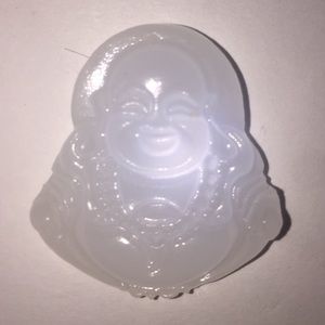 Faux Jade Carved Buddha Pendent Feng Shui